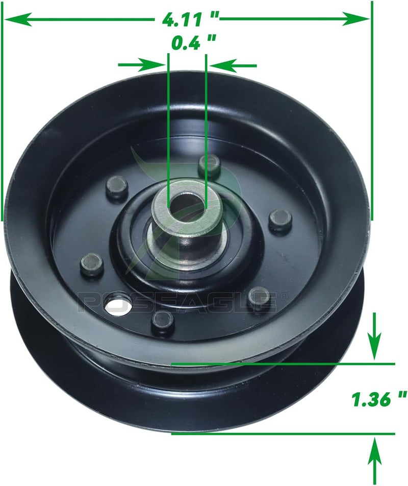 POSEAGLE 3 Pack 106-2175 Idler Pulley Replaces eXmark 106-2175, 132-9420, Toro 106-2175, 132-9420 for Toro SS5000, SS5060, SS5035, MX5060, Zs5000, Zs5000tf, Sw5000, Ss5425 Mx5075 Lawn Tractors - Image 3